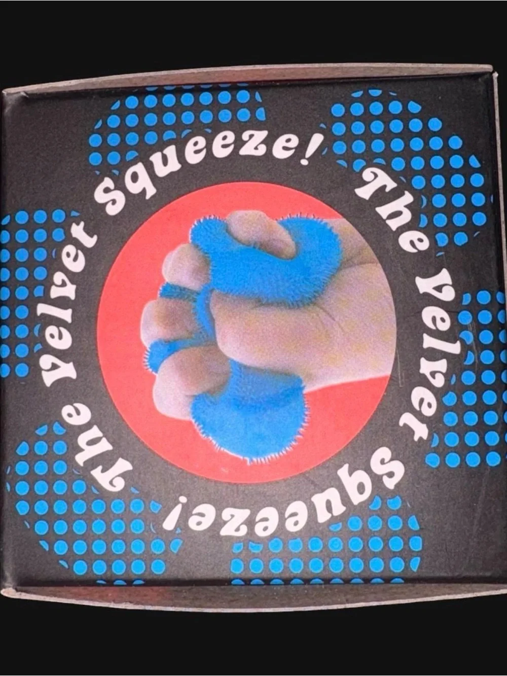 NeeDoh Fuzz Ball - Blue flower power